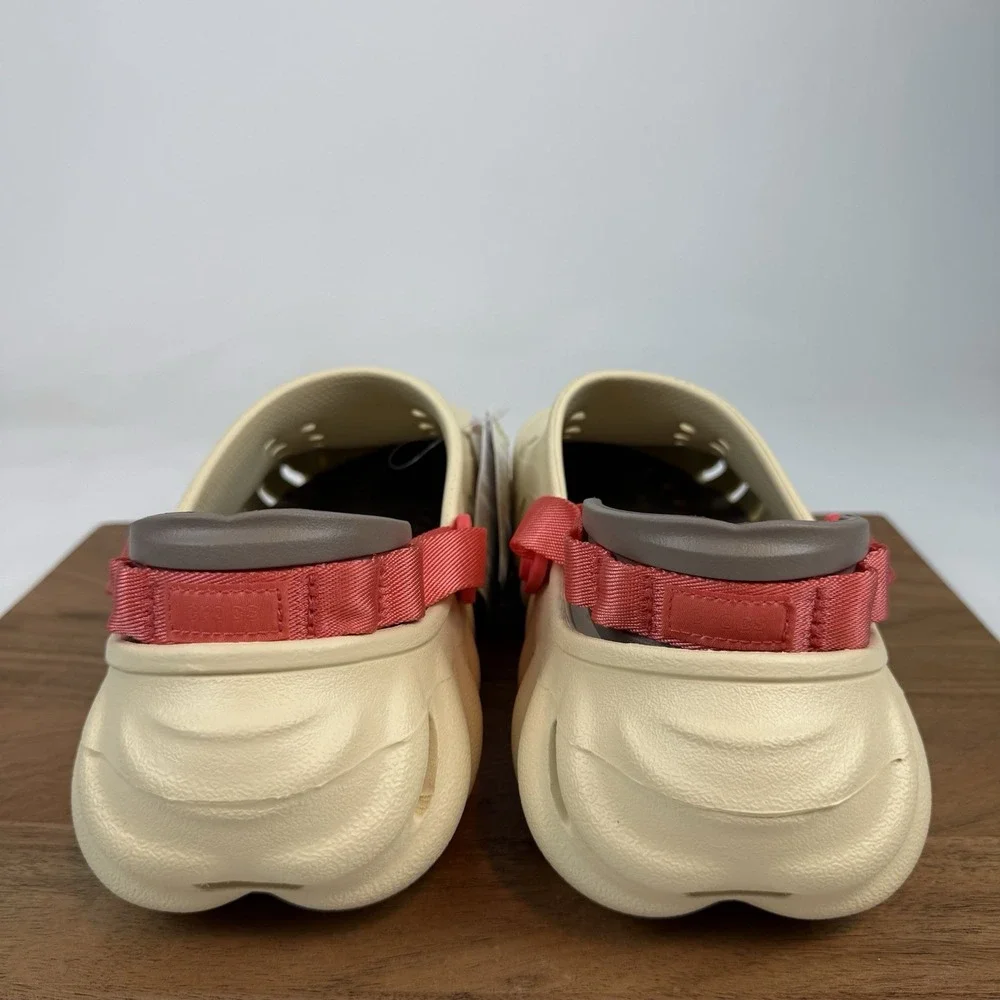New NWT Mens Crocs‎ Echo Ivory Comfort Clogs Sandals Shoes Size 13 M